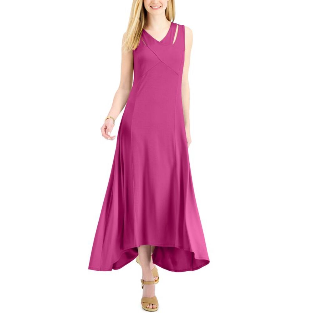 JM Collection Crossover Front Maxi Dress